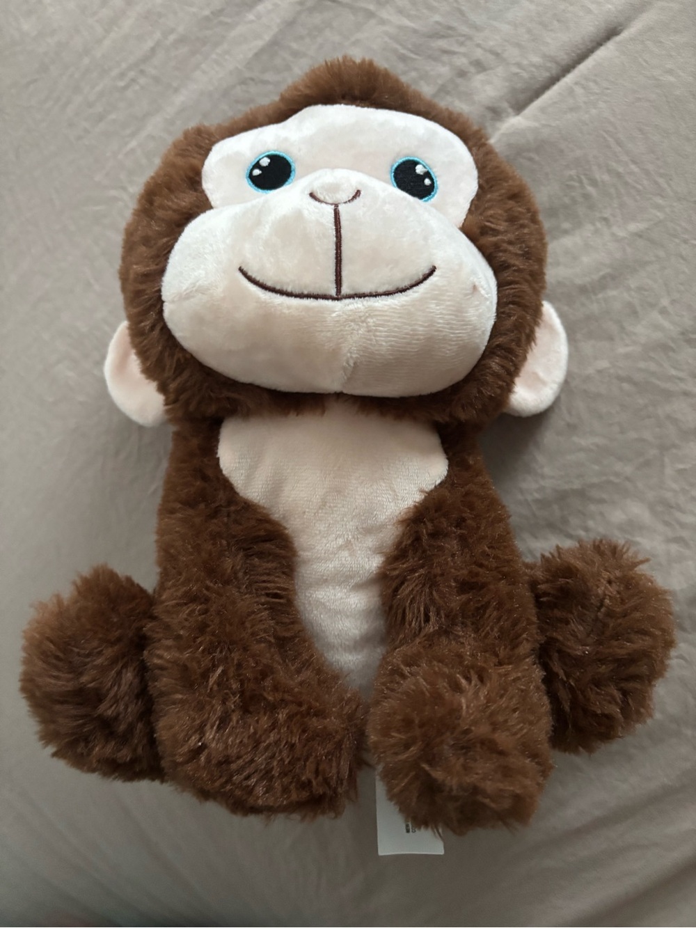 Plush Brown Monkey Stuffed Animal - Soft Cuddly Toy